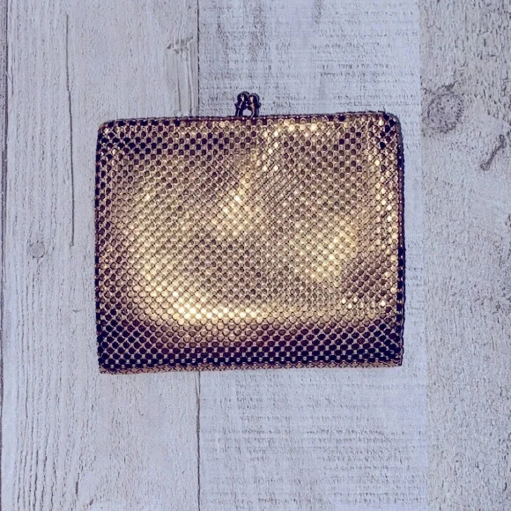 Whiting & Davis gold Walker gold mesh